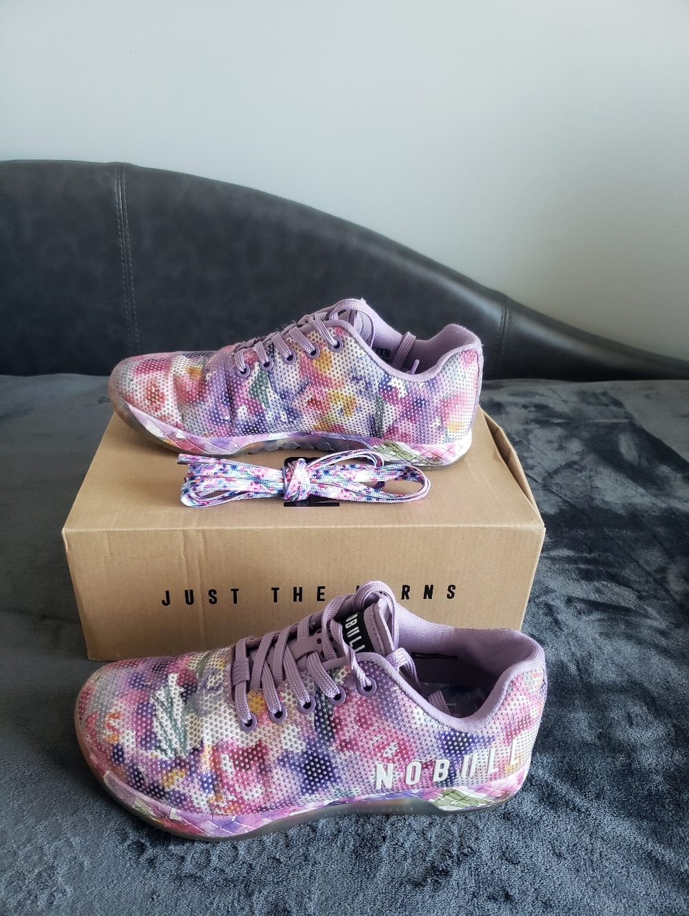 NOBULL Floral Purple Training Sneakers